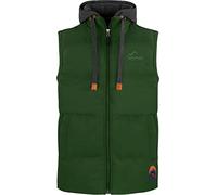 normani Herren Winterweste Steppweste winddichte Outdoor Weste mit Sweat Kapuze und Stehkragen Gefütterte Freizeitweste - Ärmellos Oliv M
