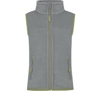 normani Kinder Fleeceweste Ärmellose Weste Strickweste Atmungsaktives Outdoor Oberteil mit Stehkragen und Seitentaschen Farbe Grau Größe 134-140