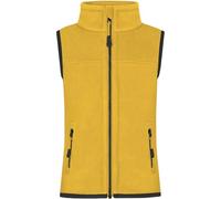 normani Kinder Fleeceweste Ärmellose Weste Strickweste Atmungsaktives Outdoor Oberteil mit Stehkragen und Seitentaschen Farbe Gelb Größe 170-176