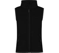 normani Kinder Fleeceweste Ärmellose Weste Strickweste Atmungsaktives Outdoor Oberteil mit Stehkragen und Seitentaschen Farbe Schwarz Größe 170-176