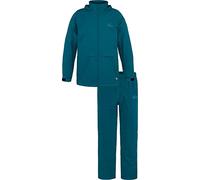 normani Kinder-Regenanzug Softshellset mit Fleecefutter 2-teilig wasserdichtes Set aus Regenjacke und Regenhose für Jungen und Mädchen - Wasser- und Winddicht Farbe Navy Größe XL/158-164