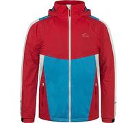 normani Kinder Regenjacke mit Kapuze - ungefütterte Sommerjacke mit 3M Reflektoren für Junge und Mädchen - Wassersäule: 6000 mm Farbe Rot Größe 134-140