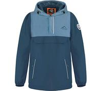 normani Kinder Sommerjacke mit Netzfutter atmungsaktiver Windbreaker Regenjacke mit Kapuze - wasserdichter Anorak für Junge und Mädchen mit 3M™ Scotchlite™ Reflektor Streifen Farbe Navy Größe 146-152