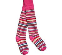 normani Kinder-Strumpfhose mit Streifen für Jungen und Mädchen - Thermostrumpfhosen mit Innenfrottee Gr. 74-164 Farbe Pink Größe 134-146