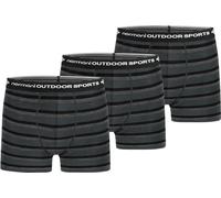 normani Outdoor Sports 3er Pack Merinounterhose Boxershorts 100% MERINOWOLLE - Atmungsaktive, Antibakterielle, Geruchshemmende Unterwäsche Farbe Anthrazit/Schwarz/Grau Größe XXL