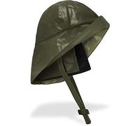 normani Regenhut Südwester mit Kinnband, breiter Krempe und Innenfutter Farbe Oliv Größe S