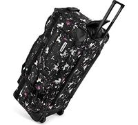 normani Reisetasche 100-150 L Reise-Trolley Jumbo XXL Big-Travel mit 2 Rollen und großem Hauptfach - riesig, Leichter und Stabiler Trolley Galaxy Unicorn / 100 Liter XXL