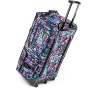normani Reisetasche 80 L Reise-Trolley Jumbo XXL Big-Travel mit 3 Rollen und großem Hauptfach - riesig, Leichter und Stabiler Trolley Europe XXL