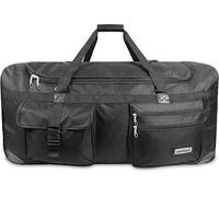 normani® Reisetasche mit Rollen 80 Liter Volumen Jumbo Big-Travel Reisetrolley riesige XXL in vielen bunten Farben Schwarz / 80 Liter XXL