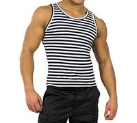 normani Russisches Marine Tank Top Rundhals S-XXL Blau/Weiß XXL