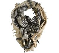 normani Shemag/Palästinenser-Halstuch in verschiedenen Farben Farbe Sand/Schwarz
