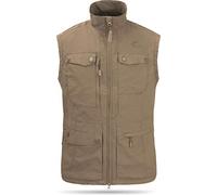 normani Sommer Outdoor Weste mit Sonnenschutz 50+ mit 9 Taschen und Netzinnenfutter Farbe Beige Größe 3XL