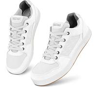 normani Sommer Sneaker vegenaner Sommerschuhe Low-Top Outdoor Sneaker Freizeitsneaker Halbsneaker für Damen und Herren aus recyceltem Material und ohne tierischen Ursprungs Farbe Weiß Größe 46