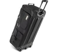 normani Stabile Reisetasche Trolley Big Size XL 80-150 Liter mit 2 Rollen -Robust und wasserabweisend - Leichter Reisetrolley XL Tasche NEU Verschiedene Größen Schwarz / 120 Liter XXL