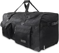 normani Stabile Reisetasche Trolley Big Size XL 80-150 Liter mit 2 Rollen -Robust und wasserabweisend - Leichter Reisetrolley XL Tasche NEU Verschiedene Größen Schwarz / 150 Liter XXL