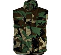 normani US Army Steppweste wattierte Allroundweste Farbe Woodland Größe M