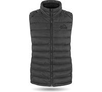 normani Wattierte Steppweste für Damen Winterweste Bodywarmer Sportweste mit Stehkragen und Seitentaschen - WINDDICHTE Outdoor-Weste Ärmellose Übergangsweste Farbe Anthrazit Größe L