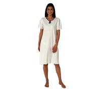 Normann Damen Kurzarm Nachthemd in Tupfen Punkte Optik - auch in Übergröße, Farbe:Marine, Größe:56-58