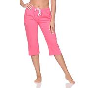 Normann Damen Schlafanzug Pyjama Capri-Hose 3/4-lang - Mix & Match - perfekt zu kombinieren