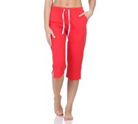 Normann Damen Schlafanzug Pyjama Capri-Hose 3/4-lang - Mix & Match - perfekt zu kombinieren, Farbe:pink, Größe:36-38