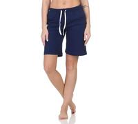 Normann Damen Shorty Schlafanzug Pyjama Hose kurz - Mix & Match - perfekt zu kombinieren, Farbe:Marine, Größe:44-46