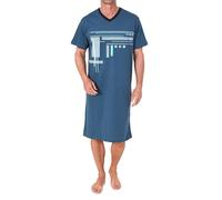 Normann Single-Jersey Herren-Nachthemd 52 / 54 jeansblau