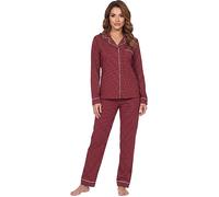 Normann Single-Jersey Damen-Schlafanzug 44 / 46 rubin