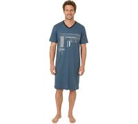 Normann Single-Jersey Herren-Nachthemd 52 / 54 jeansblau