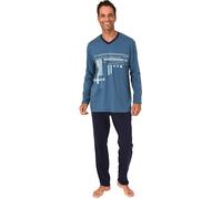 Normann Single-Jersey Herren-Schlafanzug 56 jeansblau