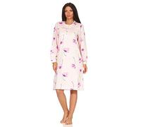 NORMANN-Wäschefabrik Elegantes Damen Nachthemd mit 105 cm Länge und Kopfleiste am Hals - 291 210 90 193, Farbe:rosa, Größe2:40/42