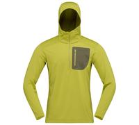 Norrøna - Falketind Warm1 Hood - Fleecepullover, Gr. L, gelb (GoldenLime/OliveNight)