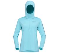 Norrøna - Women's Falketind Warm1 Hood - Fleecepullover, Gr. S, blau (AquaHaze/Trooper)