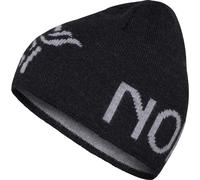 Norrona - Beanie aus Merinowolle - /29 Merinoull Logo Beanie Caviar Melange für Damen aus Wolle - schwarz schwarz