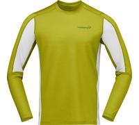 Norrona - Bergsteiger-T-shirt aus atmungsaktiver und geruchsneutraler Merinowolle - Herren - Falketind Equaliserull Long Sleeve M - Grün M