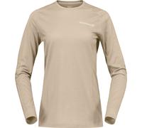 Norrona - Bergsteiger-T-shirt aus Merinowolle mit langen ärmeln - Damen / Falketind Equaliserull Long Sleeve W Pure Cashmere - Falketind Beige M