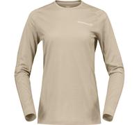 Norrona Damen Falketind EqualiserUll Longsleeve (Größe S, beige)