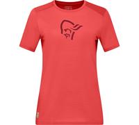 Norrona Damen Femund Equaliser Merino T-Shirt (Größe S, rot)