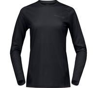 Norrøna - Women's Falketind EqualiserUll Long Sleeve - Merinoshirt, Gr. L, schwarz (CaviarBlack)