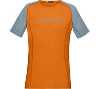 Norrona Fjora Equaliser Lightweight - T-Shirt Bergsport - Damen M Orange/Green