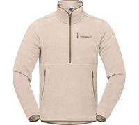 Norrona - Isolierendes und atmungsaktives Fleece - Femund Warm2 Zip Neck Pure Cashmere für Herren - Größe L - Beige Beige L