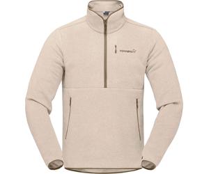 Norrona - Isolierender und atmungsaktiver Fleece - Femund Warm2 Zip Neck Pure Cashmere für Herren - Größe XS - Beige Beige XS
