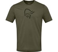 Norrona - Kurzarm-T-shirt aus Merinowolle - Herren - Femund Equaliser Merino - Femund Equaliser Merino T- Shirt M'S Olive Night für Herren Khaki L