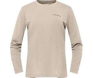 Norrona - Langarmiges Wander-T-Shirt - Frau - Femund Tech - Femund Tech Long Sleeve W'S Oatmeal für Damen - Größe S - Beige Beige S