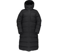 Norrona - Langer Mantel - Oslo Down750 Coat W Caviar für Damen - Größe M - schwarz schwarz M