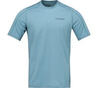 Norrona - Leichtes und atmungsaktives T-shirt für das Bergsteigen aus Merinowolle - Herren - Falketind Equaliserull T-Shirt M Trooper - Blau L