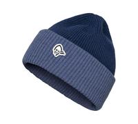 Norrona - Mütze aus organischer Baumwolle - /29 Heavy Merinoull Contrast Beanie Indigo Night Melange für Herren aus Wolle - Navy blau Navy blau one size