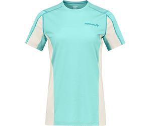 Norrona - Temperaturregulierendes T-Shirt für das Bergsteigen aus Merinowolle - für Damen / Frau - Falketind Equaliserull T-Shirt W Aqua Blau S