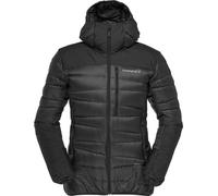 Norrona - Warme Daunenjacke - Falketind Down750 Zip Hood W Caviar Black für Damen - Größe S - schwarz schwarz S