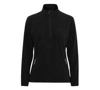 NORTH BEND NBConni Fleecepullover atmungsaktiv modischer Troyer-Pullover mit Stehkragen, Größe:40, Farbe:Black (1001)