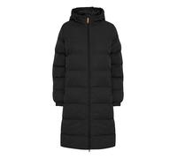 NORTH BEND NBElla Damen Steppmantel Winterjacke Outdoorjacke atmungsaktiv wasserdicht winddicht mit Kapuze Reißverschlusstaschen TPU-Membran, Größe:44, Farbe:Black (1001)